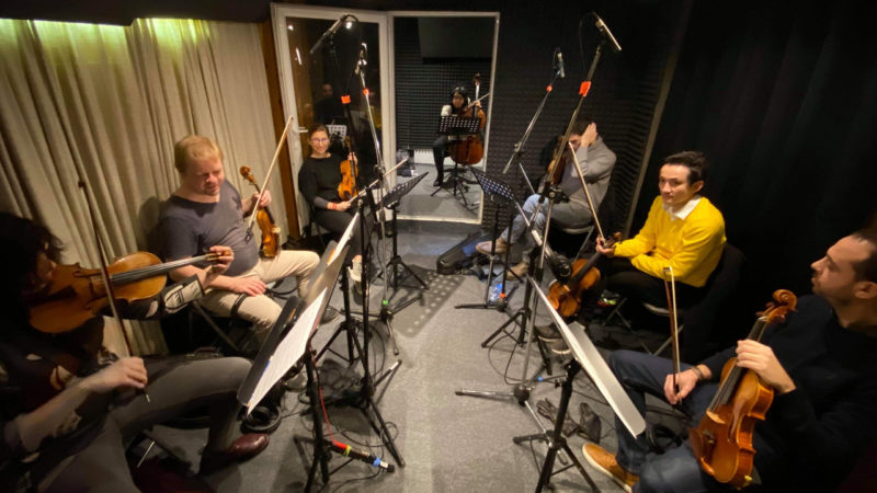 Enregistremen Ensemble de Cordes au Studio Enregistrement Arcane Production